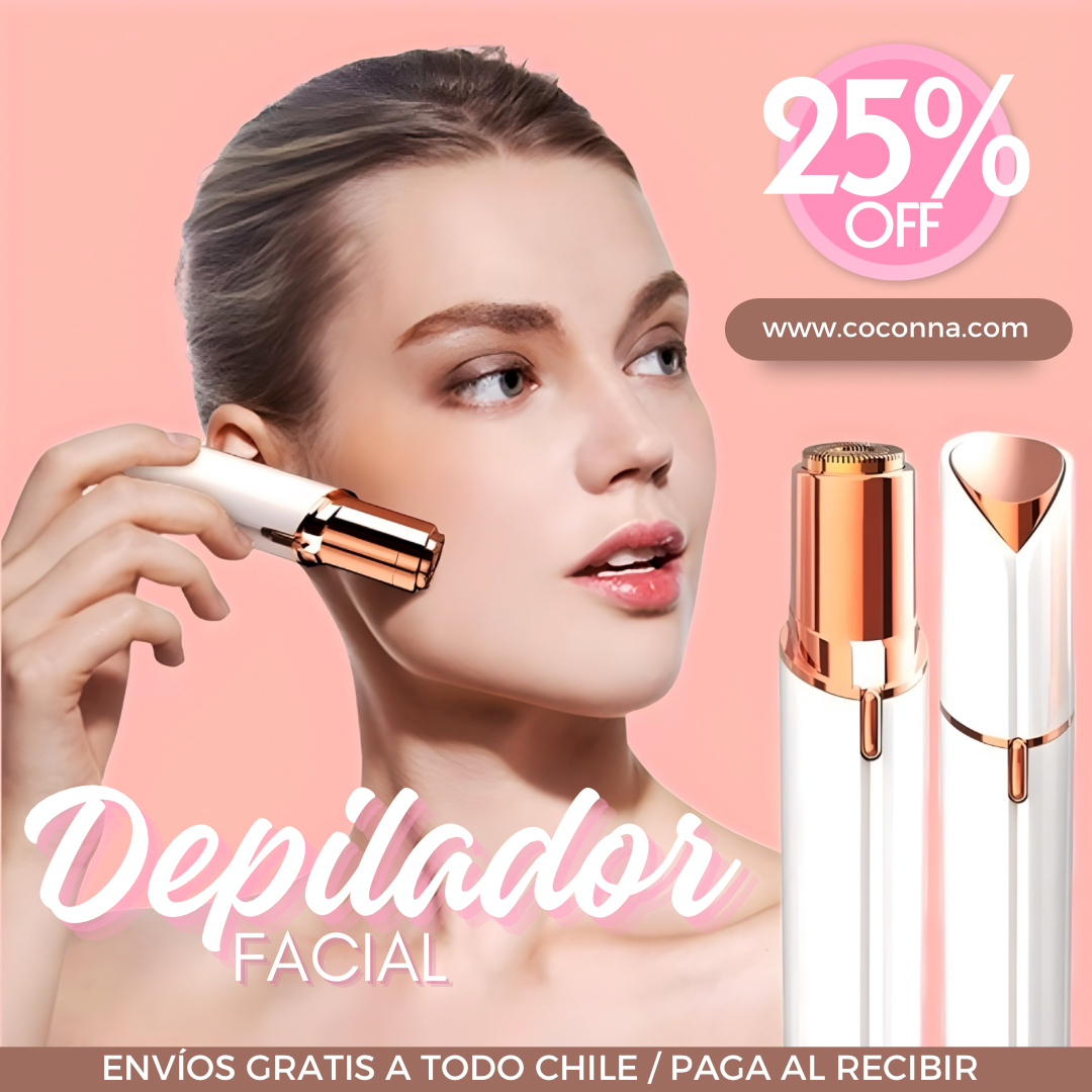 LumiSoft™ 🌟 Depiladora de precisión facial, recargable.