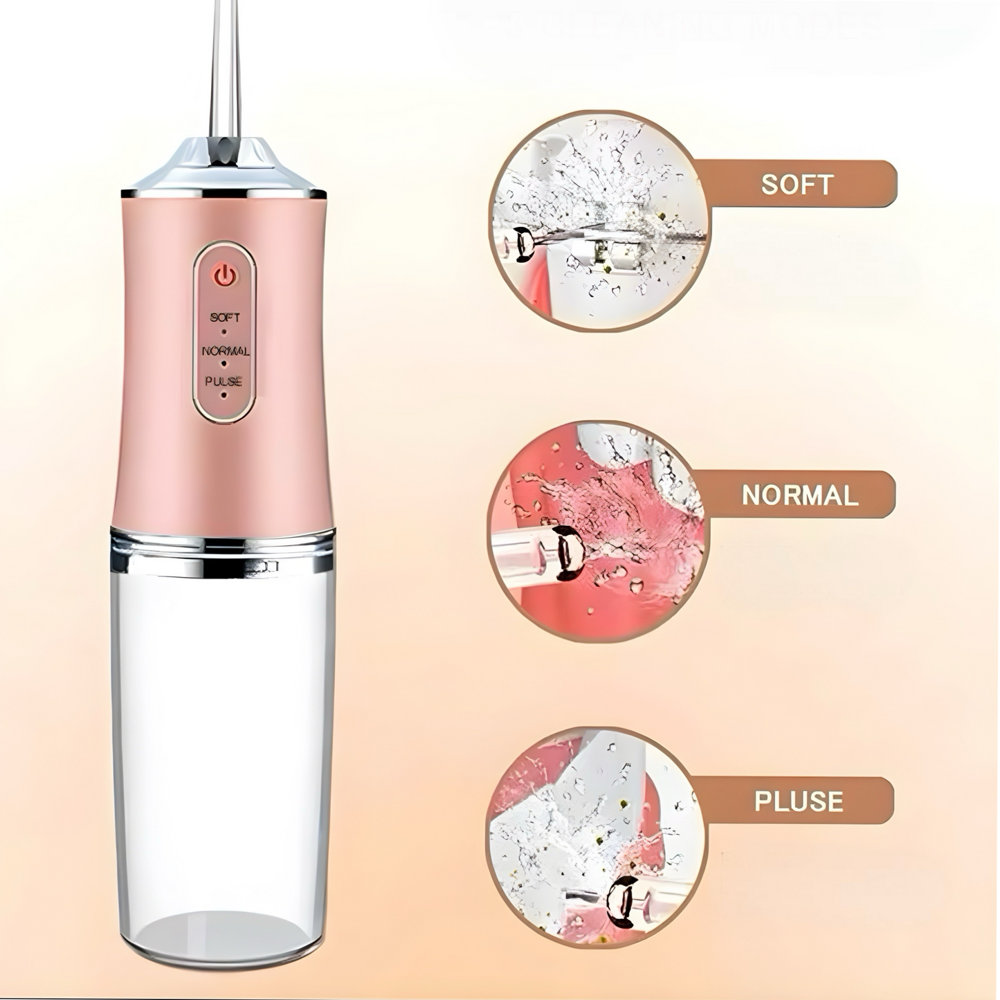 HidroFloss™ 😬 Irrigador Bucal 4 en 1, portátil y recargable USB.