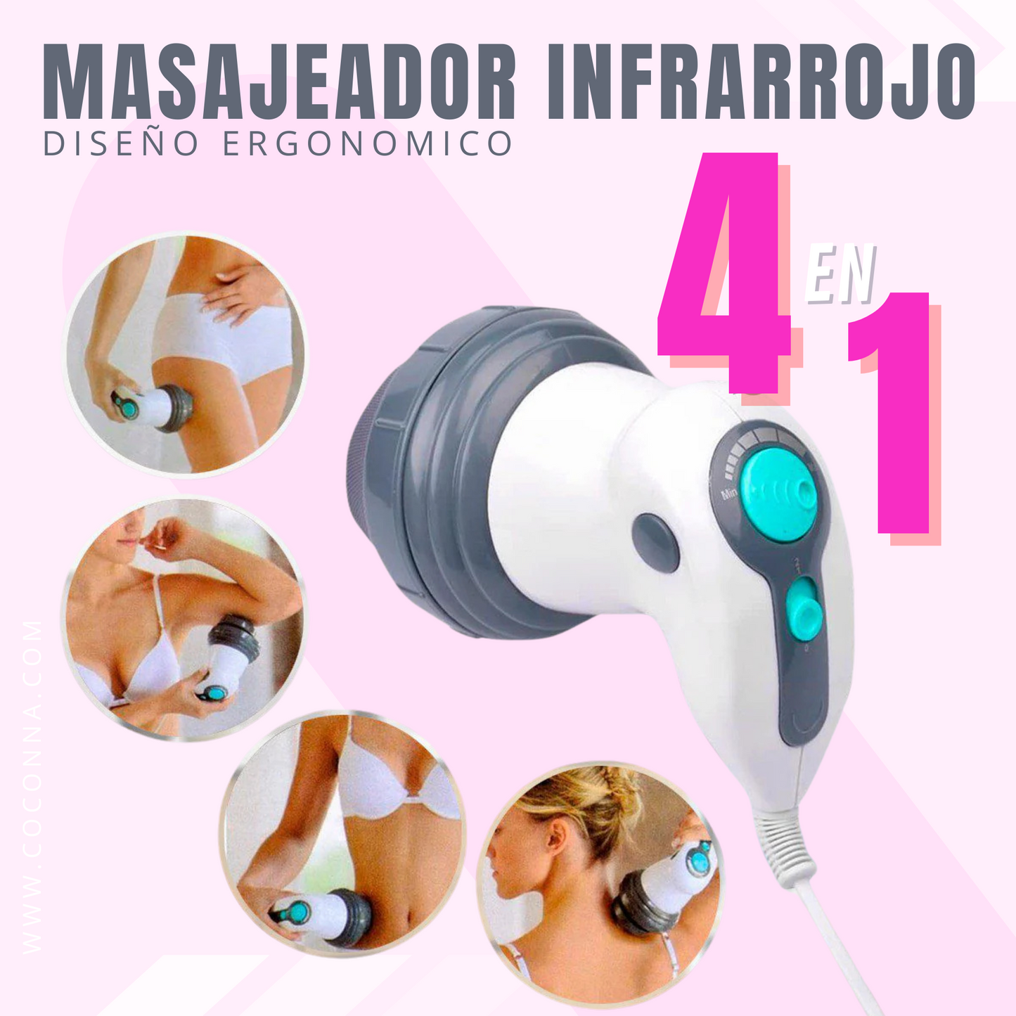 SlimTone™ 💁♀️ Masajeador profesional con infrarrojo 4 en 1.