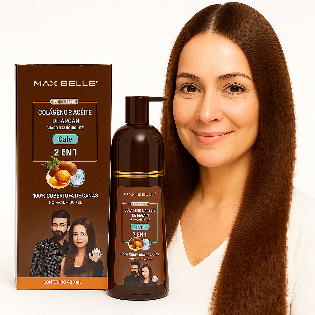 GlowTint™ 💇🏻♀️ Shampoo pinta canas 400 ML, para mujeres y hombres.