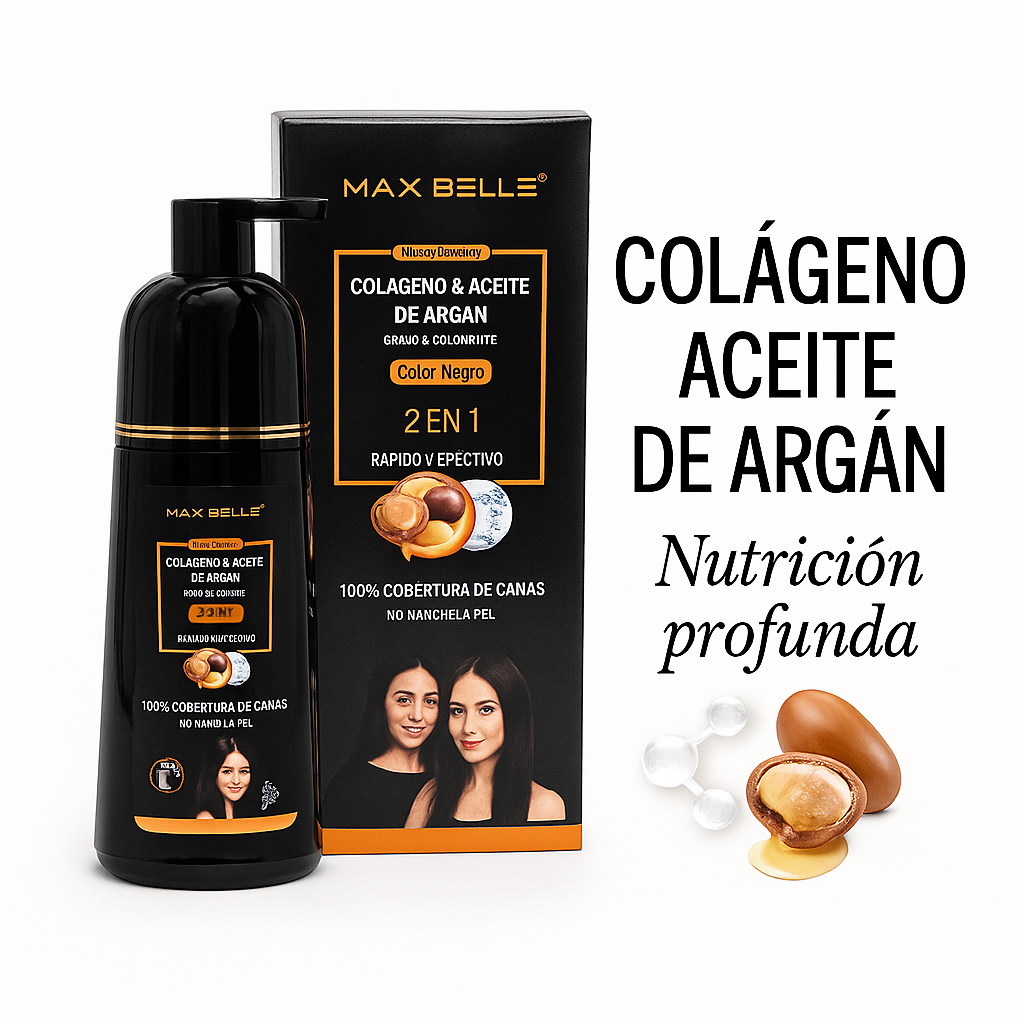 GlowTint™ 💇🏻♀️ Shampoo pinta canas 400 ML, para mujeres y hombres.