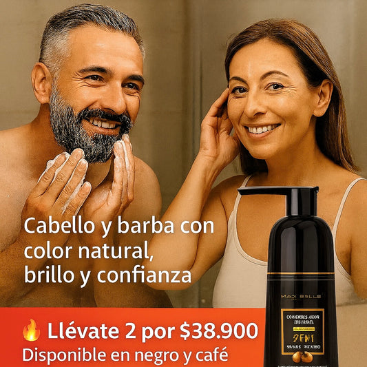 GlowTint™ 💇🏻‍♀️ Shampoo pinta canas 400 ML, para mujeres y hombres.