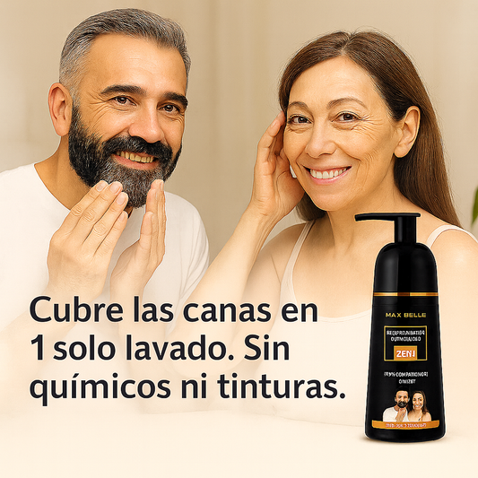 GlowTint™ 💇🏻‍♀️ Shampoo pinta canas 400 ML, para mujeres y hombres.