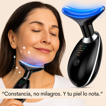 NeoGlow 3X™ 💝 Masajeador facial Antiedad, recargable.