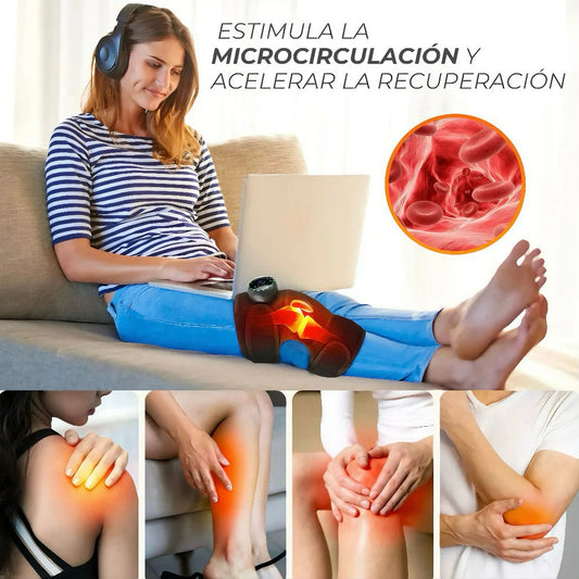 CalmoFlex 3X™ 🔥 Rodillera 3 en 1, recargable USB-C.